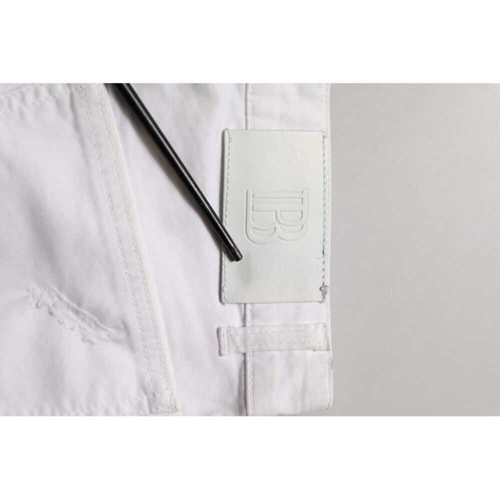 Pierre Balmain White Cotton Stretch Skinny Denim Trouser Women's Jeans